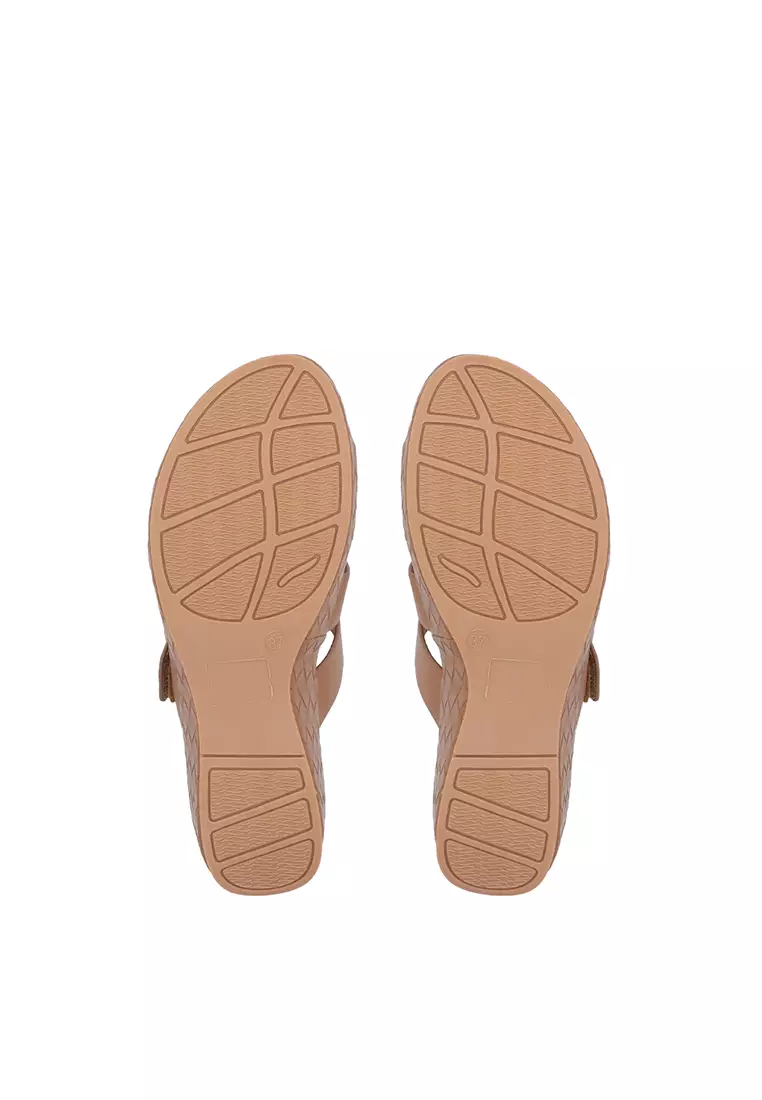 Medium Brown Rachel Double Strap Sandals