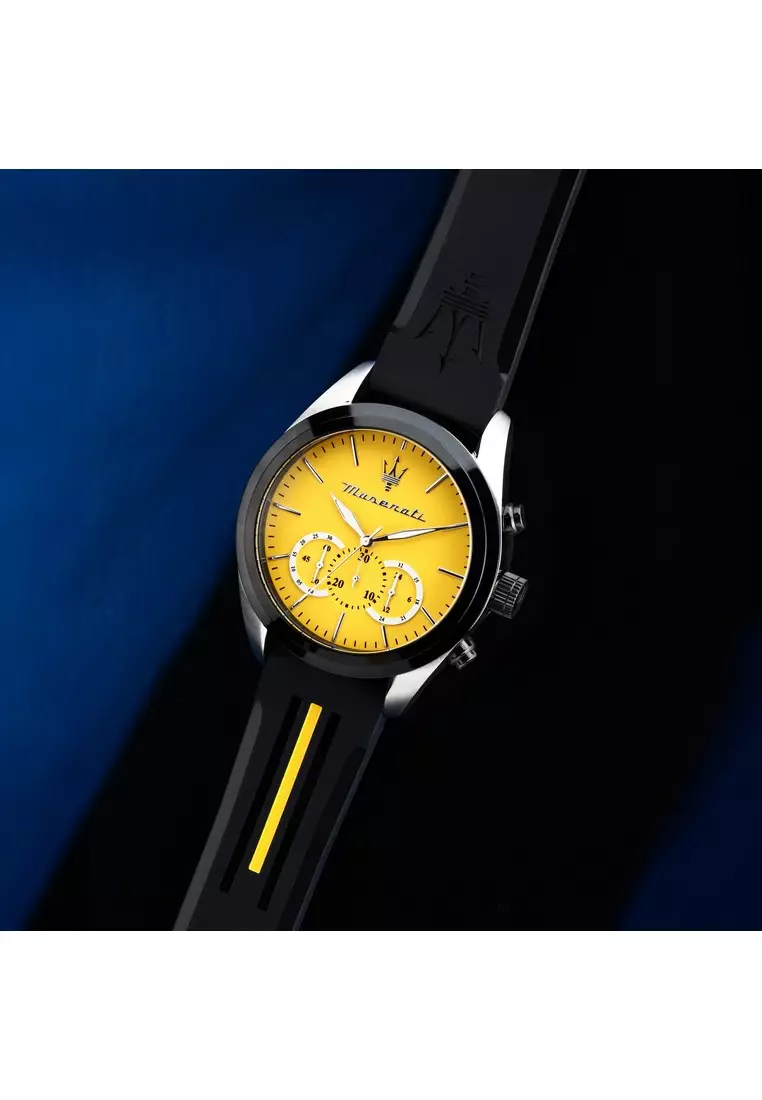 【2 Years Warranty】Maserati Traguardo 45mm Men's Quartz Watch R8871612045