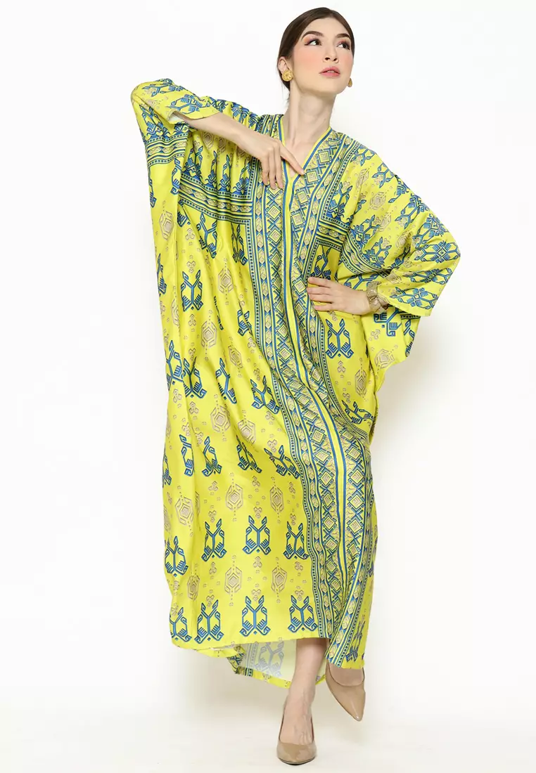Kanzi Exclusive Long Sleeve Songket Kaftan