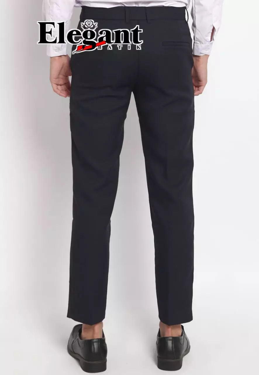 Celana Kain | Celana Kantor Panjang Pria Formal Navy