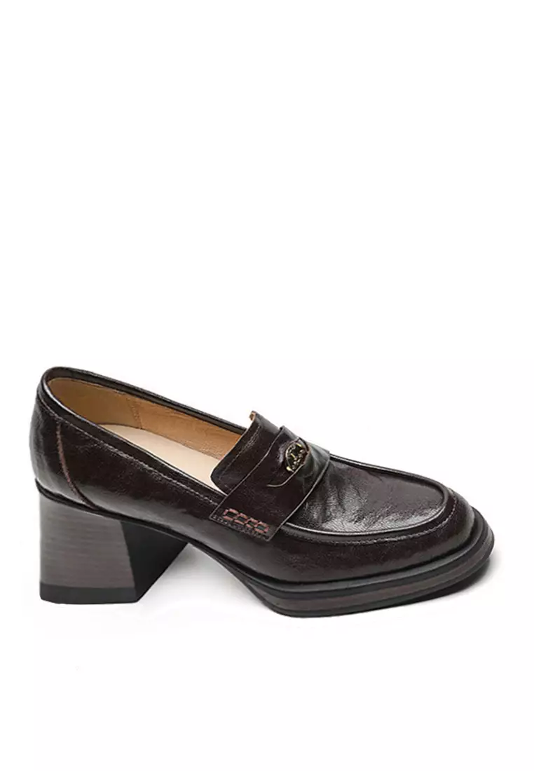 Discount on Twenty Eight Shoes  shoes - SKU: VANSA Vintage Sheepskin Platform High Heel Shoes VSW-H-376