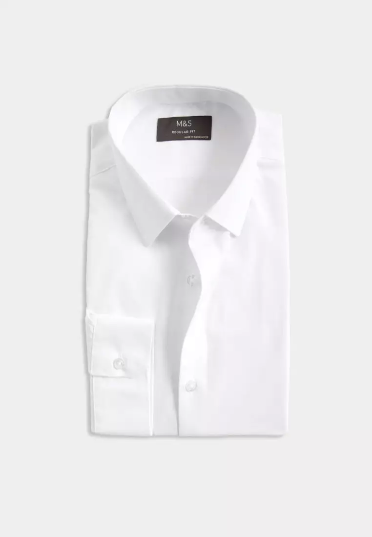 M&S Collection Regular Fit Easy Iron Shirt