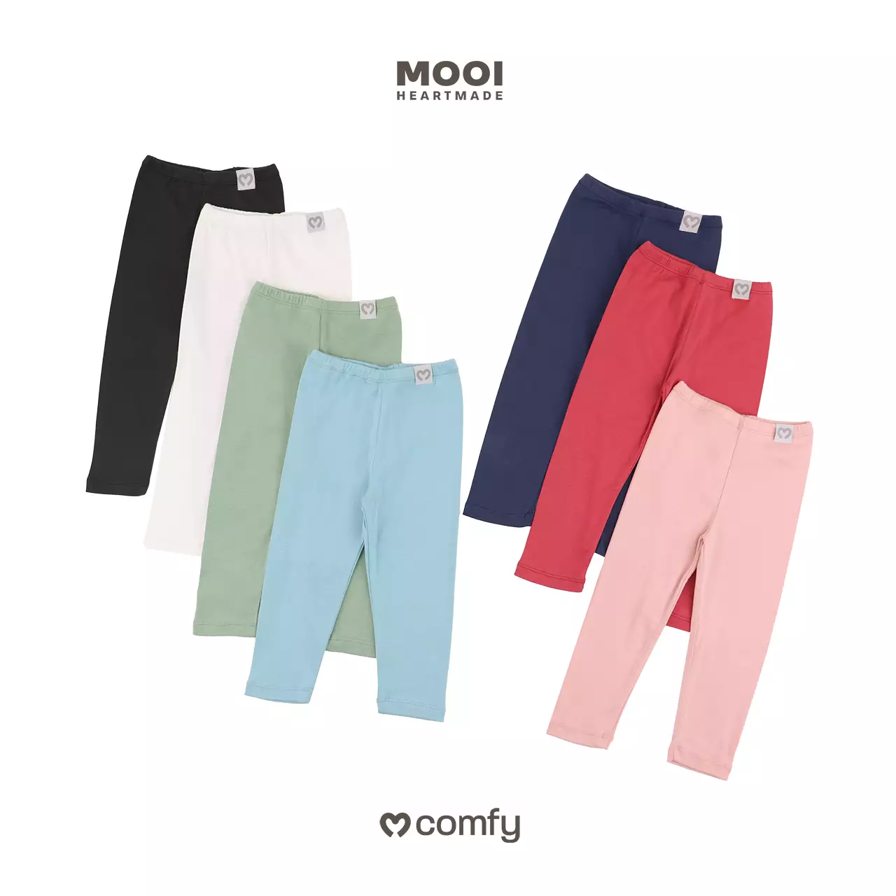 Mooi Legging Anak Polos Baby Legging Comfy Basic Legging - Red Clay