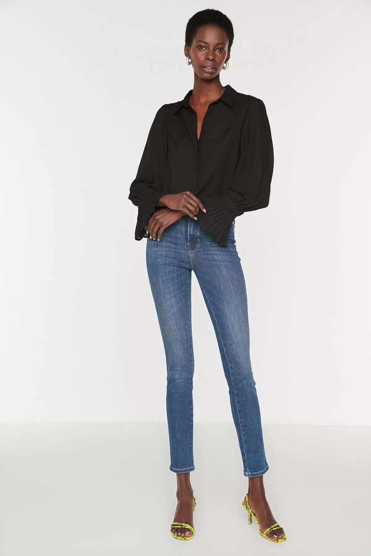 Petite Sleeve Detailed Top