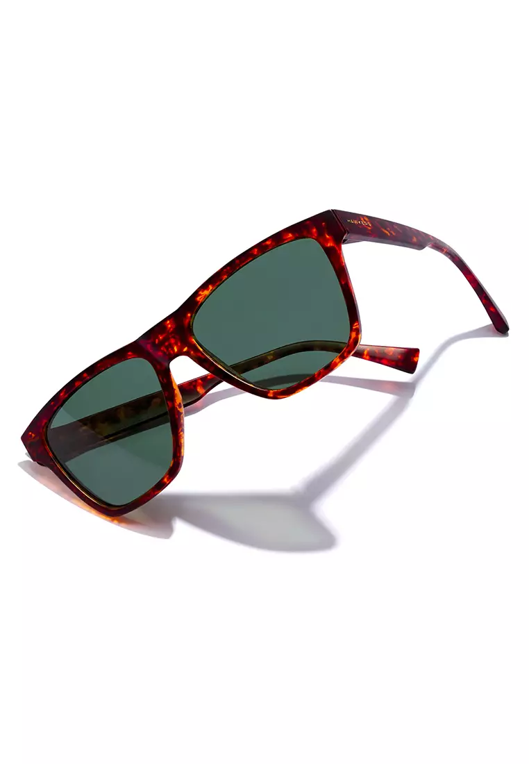 HAWKERS One Ls Rodeo Polarized Carey Green Sunglasses For Men And Women, Unisex. Official Product Designed In Spain