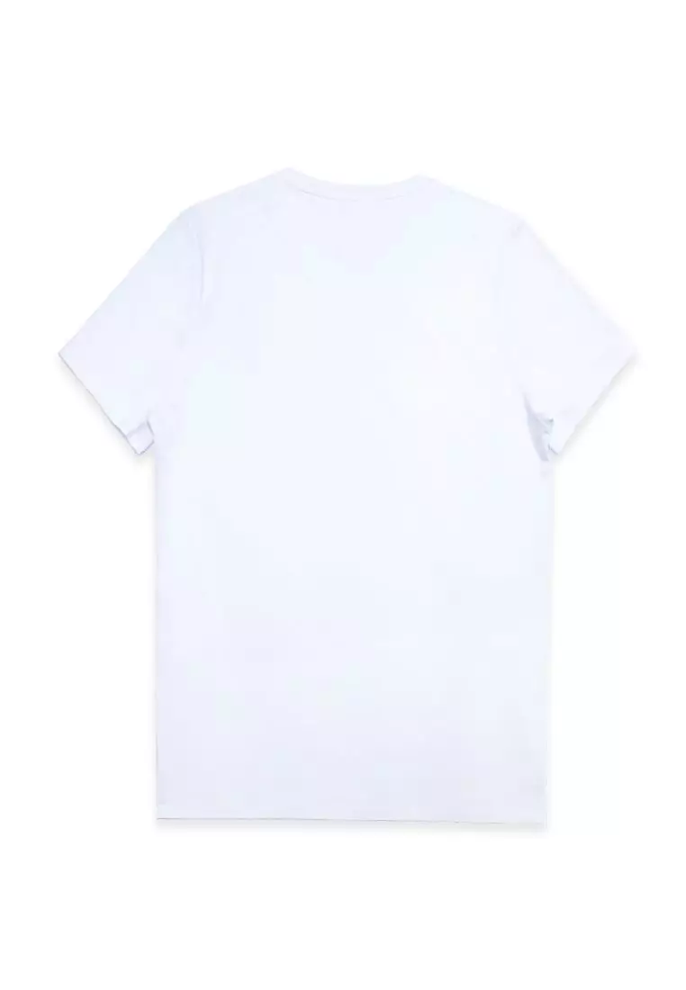 Buy The Shirt Bar The Shirt Bar SF White Premium Cotton Stretch Crew ...