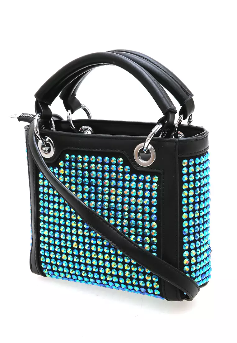 Eilaria Tas Selempang Fashion Wanita Shoulder Bag Desain Unik Material Leather ORIGINAL - Green