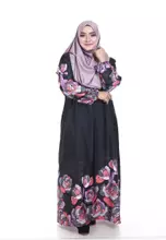 Buy Nayli Nayli Plus Size Nursing Pink Floral Jubah Online