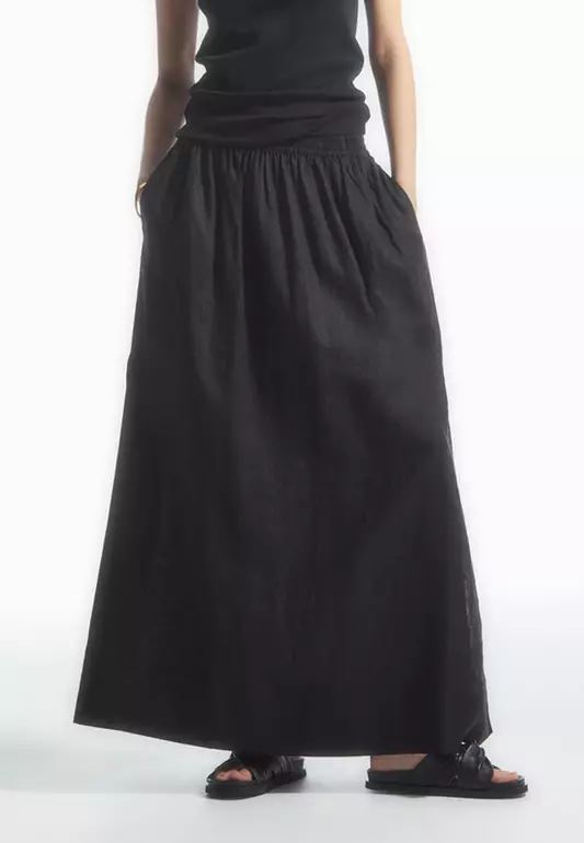 Maple Maxi Linen Skirt