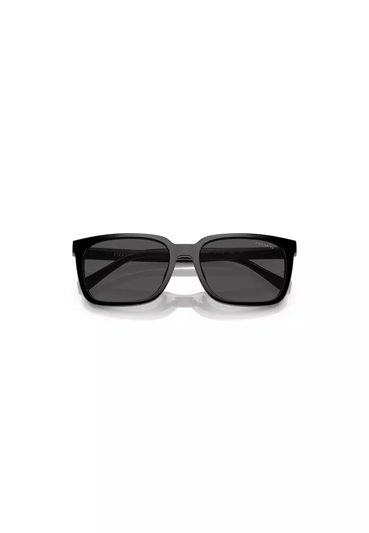 Men's Rectangle Frame Black Injected Clip On Sunglasses - HC8357U