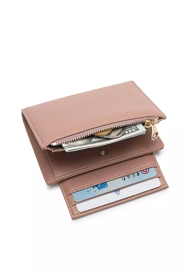 Women's 2 in 1 Purse/Wallet With Coin Compartment - Pink