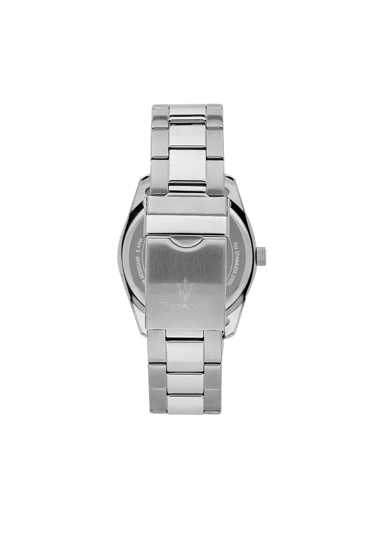 【2 Years Warranty】Maserati Attrazione 43mm Men's Quartz Watch R8853151007 With Luminous Dial Hands