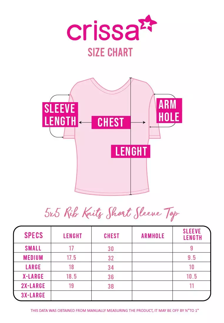 5x5 Rib Knits Short Sleeves Top