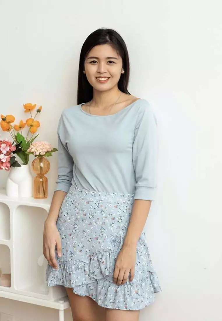 Floral skirt outlet zalora