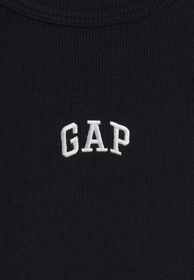 Modern Ribbed Logo T-Shirt