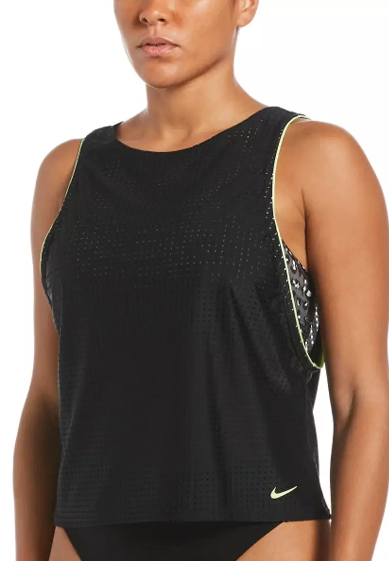 Nike sport mesh deals convertible layered tankini