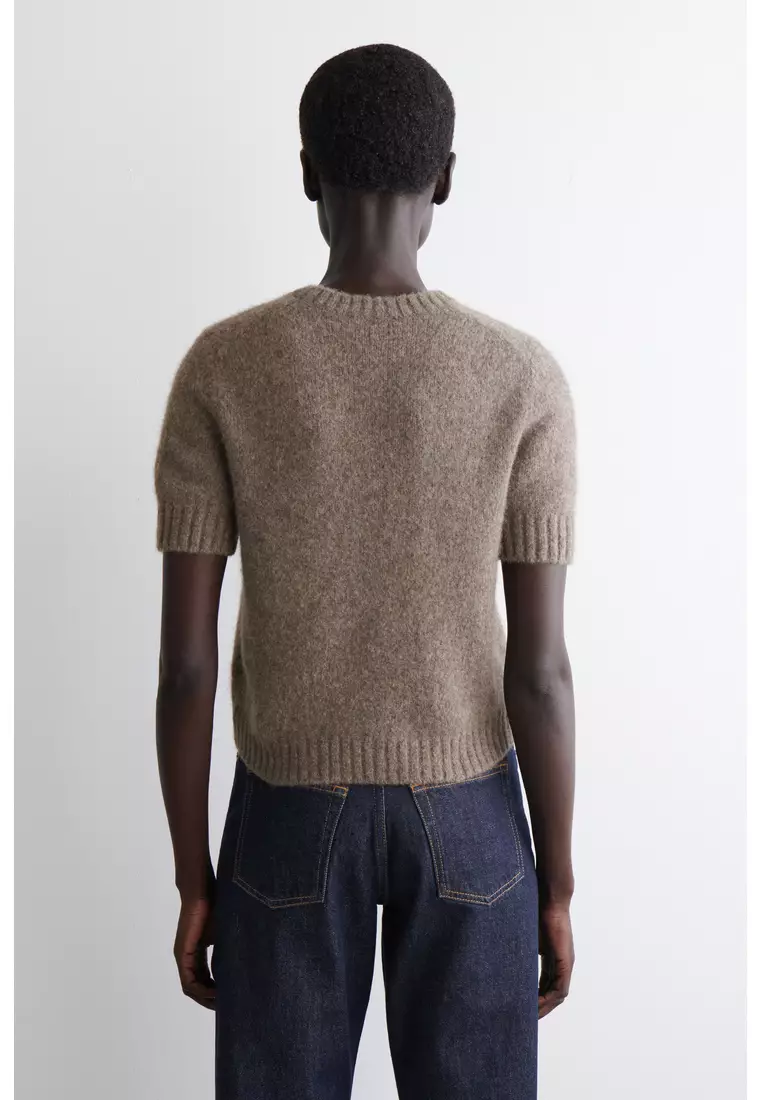 KNITTED ALPACA-BLEND T-SHIRT