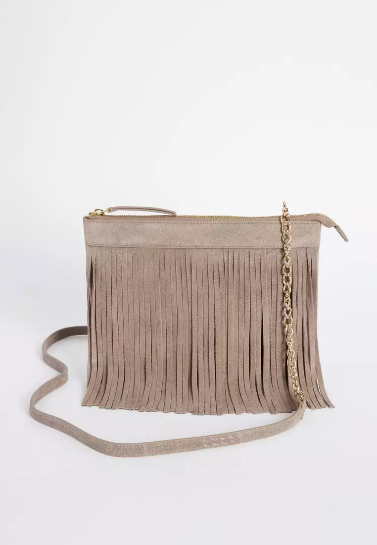 Fringe evening sale bag