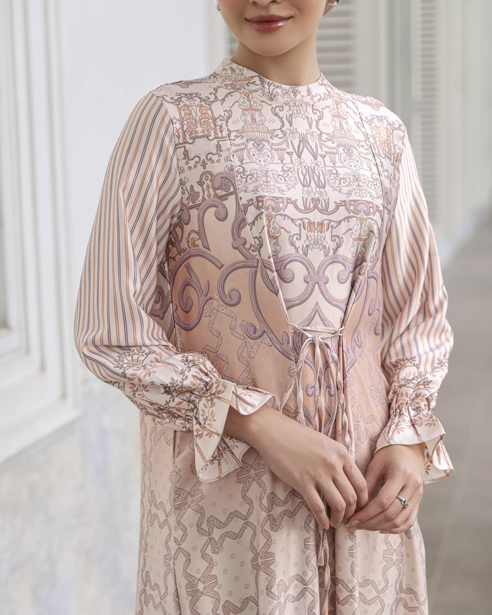 Geulis.id ARUMAYA DRESS / MAXY DRESS / BAJU LEBARAN - DUSTYPEACH