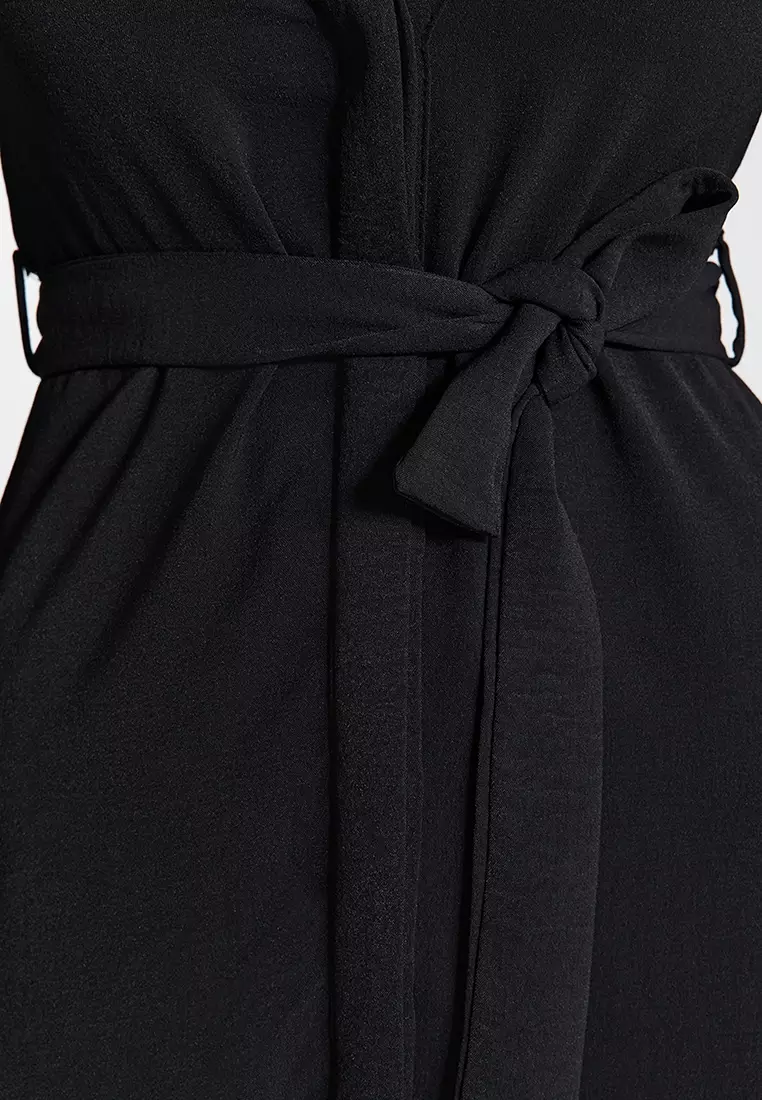 Collared Midi Shirt Dress