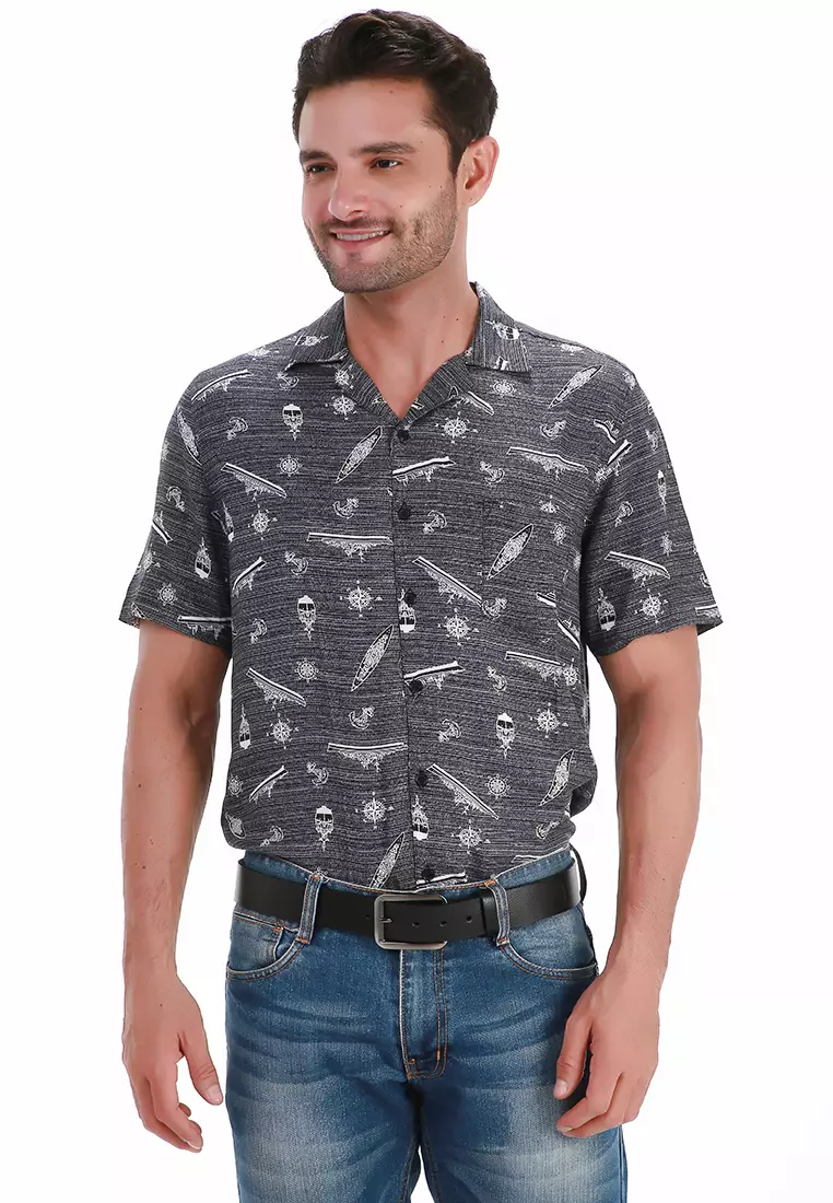 Hazel Tali Ikat Pinggang Pria Leather Belt Desain Simple Material Kulit ORIGINAL - Black