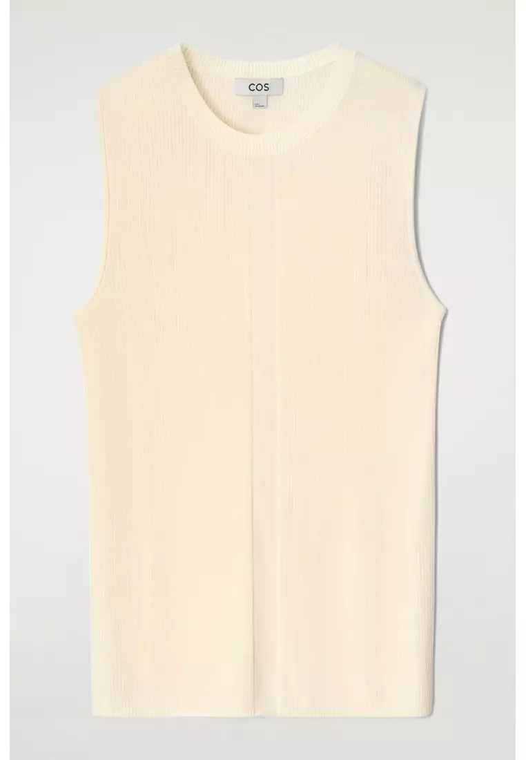 RIBBED-KNIT TANK TOP