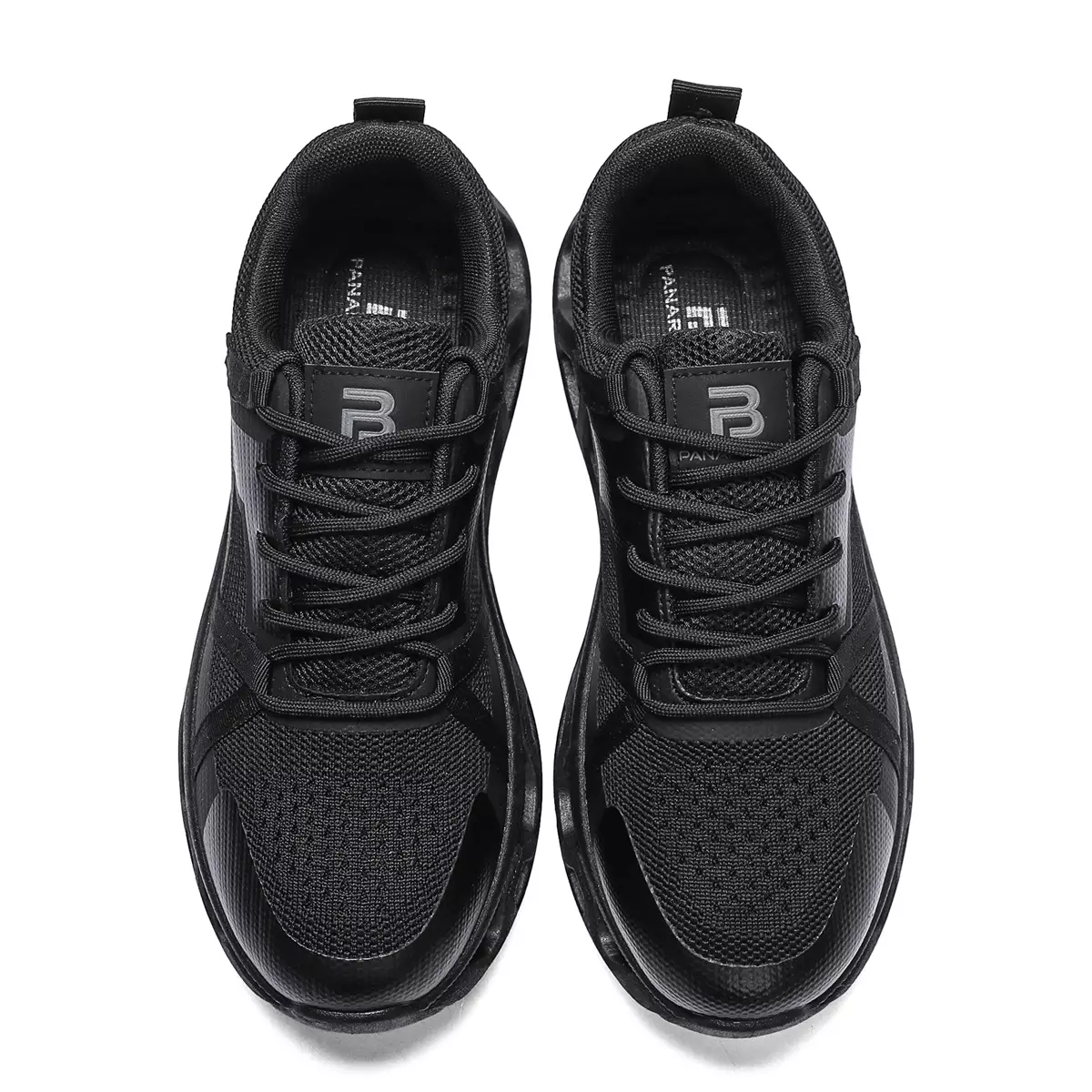 LURAD Sepatu Pria Breathable Textile Sneakers Cowok Sekolah Travel Polos QNR31