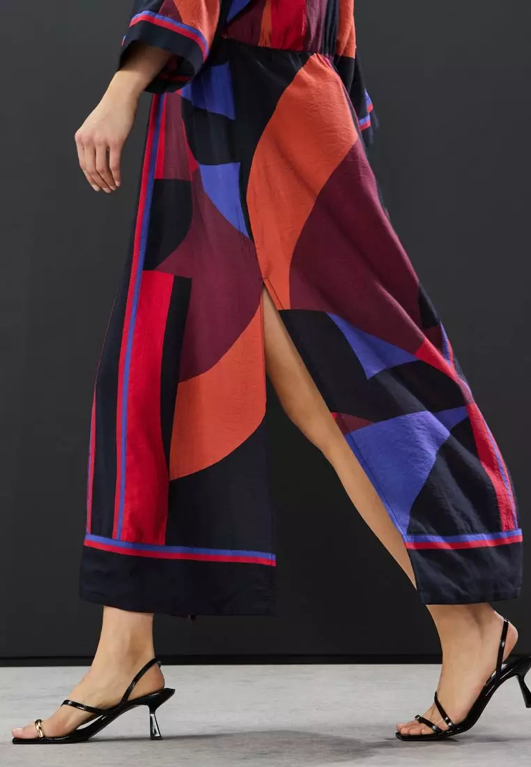 V-Neck Kaftan Maxi Dress