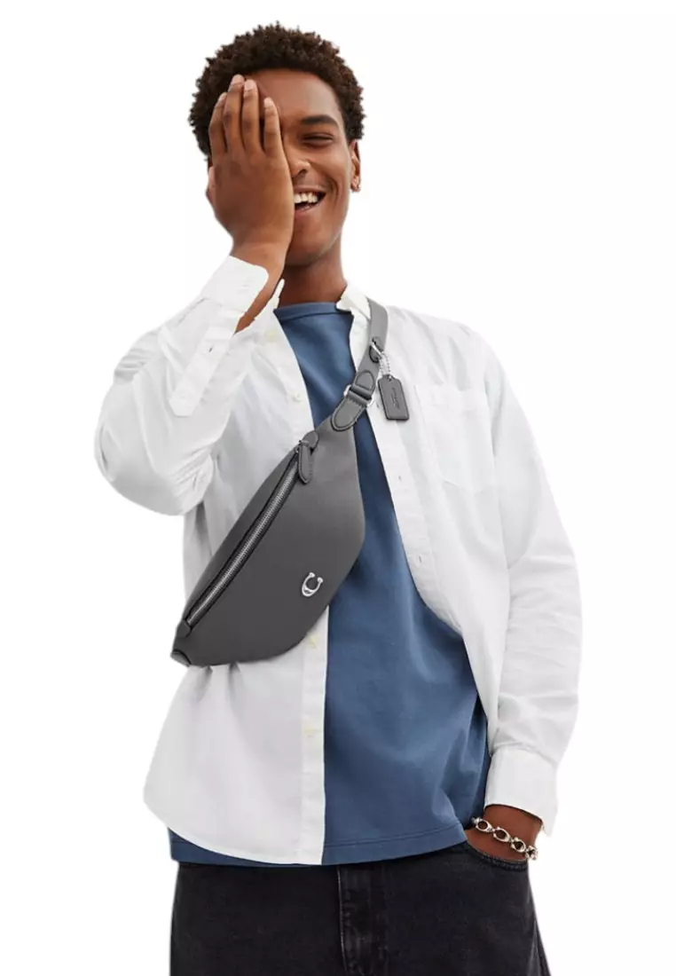 Mens Charter Belt Bag 7 - Charcoal Grey