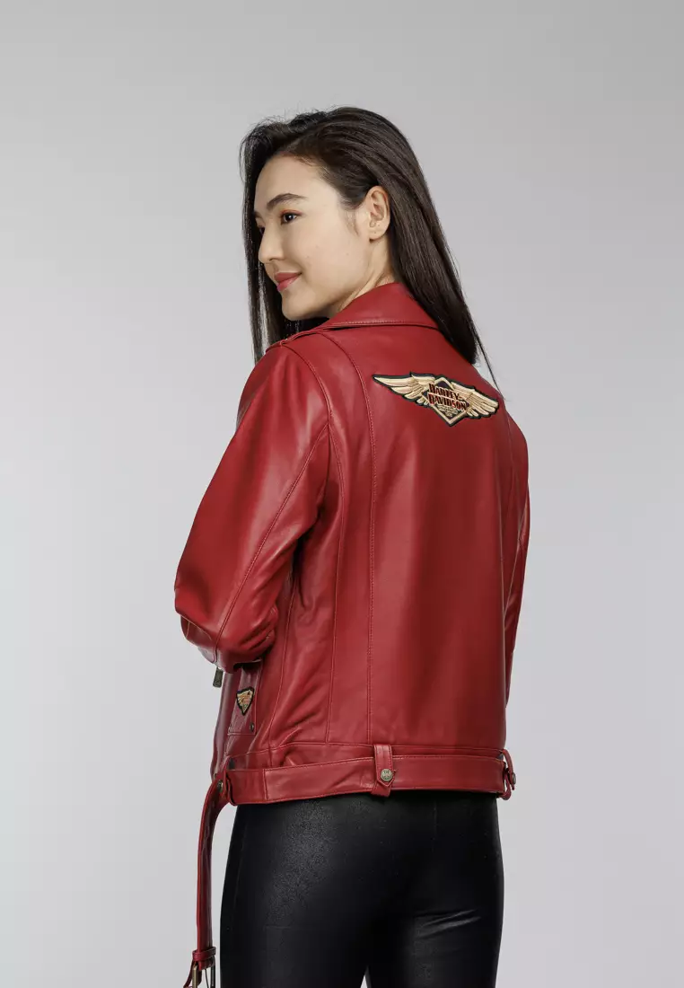Red harley davidson jacket clearance