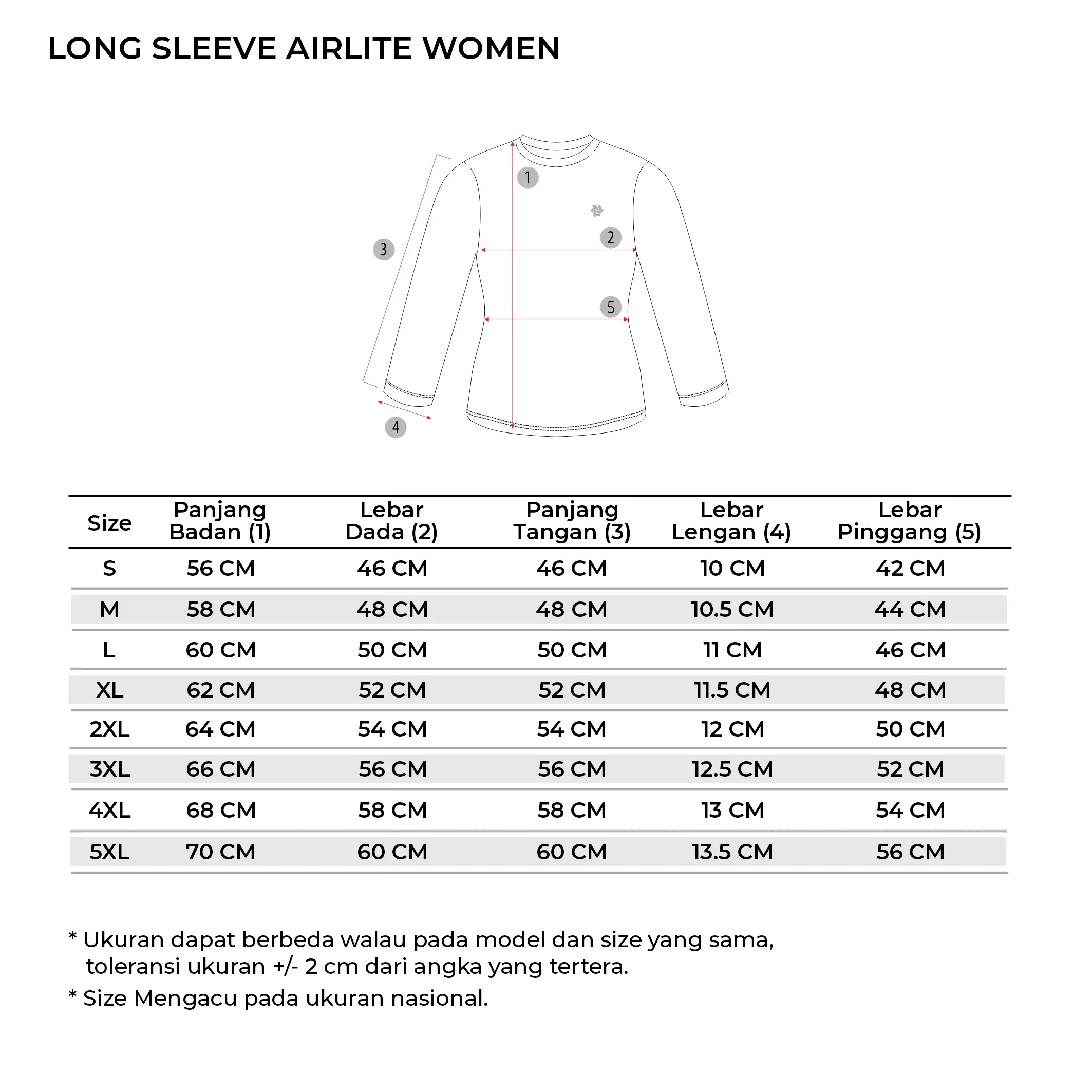 Tiento Baju Lari Ringan Jersey Running Anti UV Wanita Lengan Panjang Dry Fit Airlite