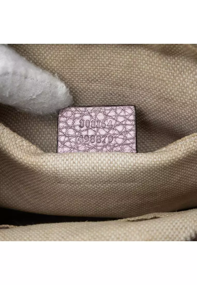 Pre-Loved Gucci Metallic Leather Soho Disco Crossbody