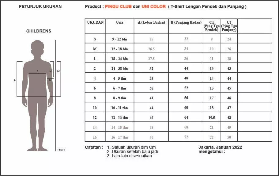 Pingu Kaos Anak Laki Laki Sablon Cactus Biru 92001829