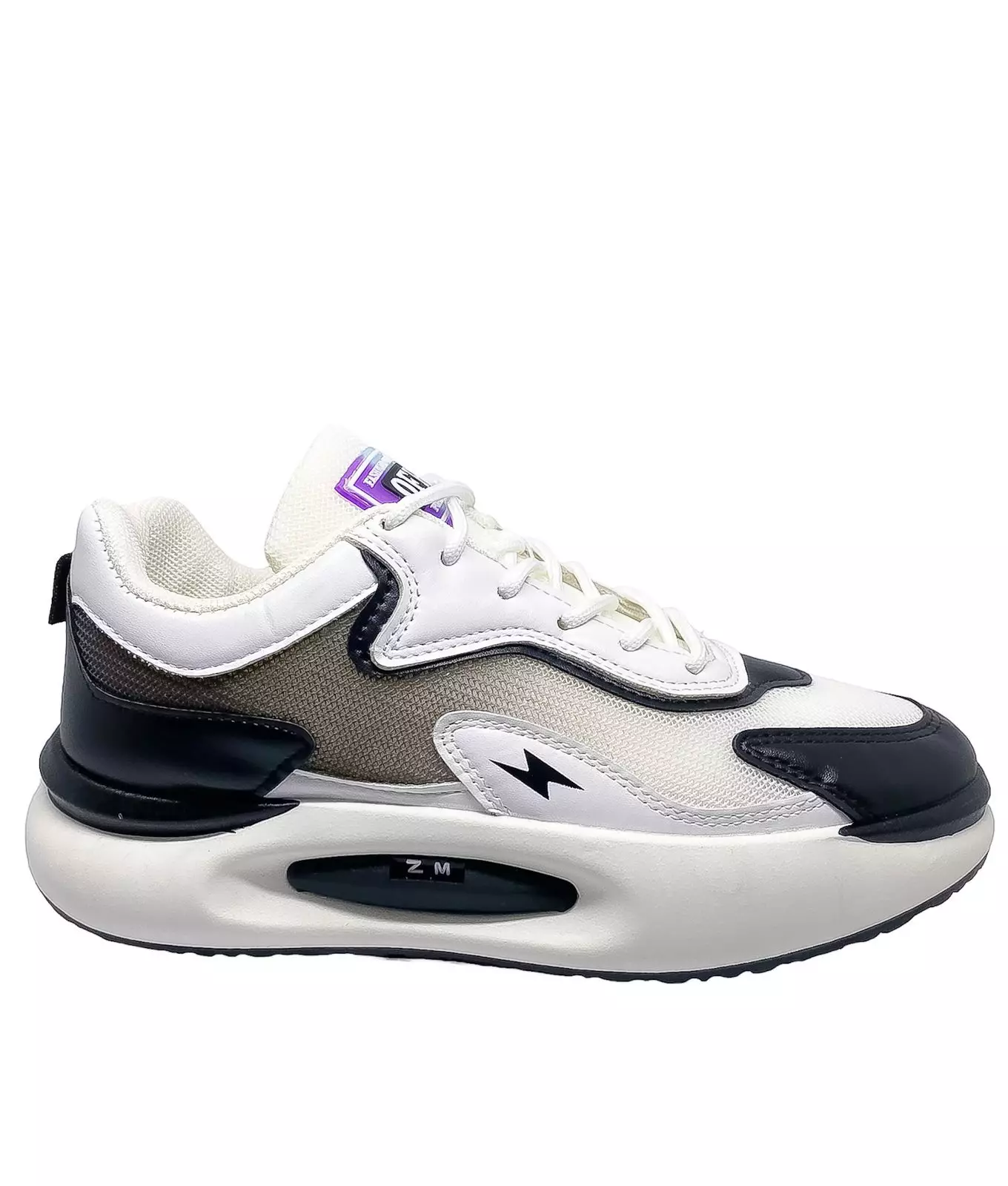 Jual Dane And Dine Sepatu Sneakers Pria Dane and Dine AM75 BLACKWHITE ...