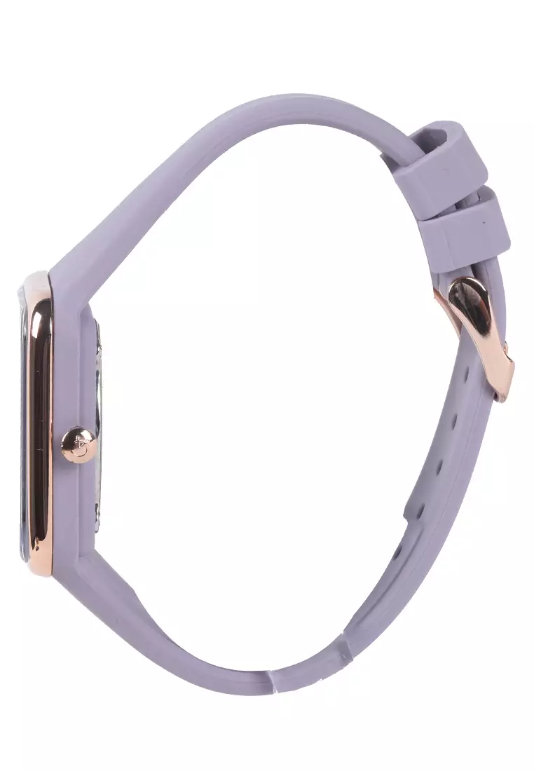 Alexandre Christie Jam Tangan Analog Wanita Purple Rubber Strap - 2744 BFRRGPU