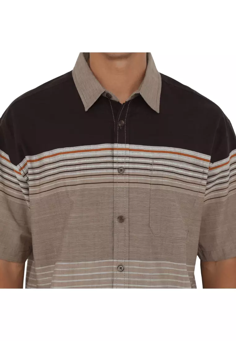 POLICE Kemeja Border Printing Regular Fit Pria