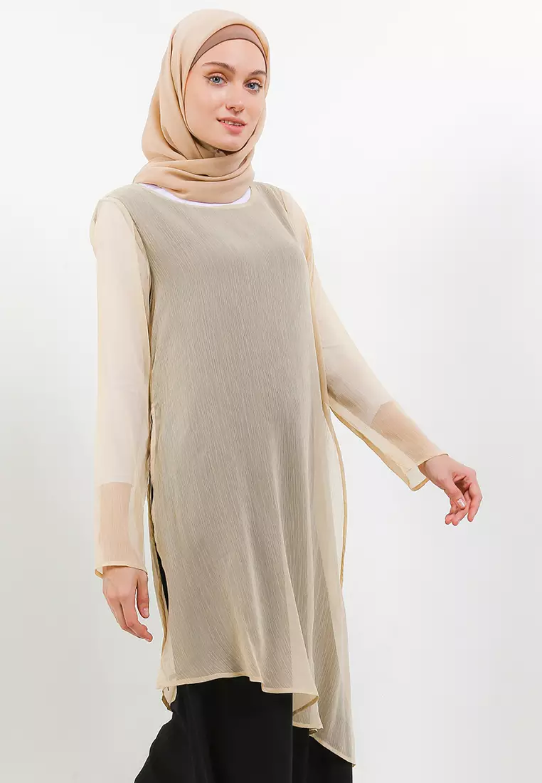 Huma Maxi Dress In Cream And Black