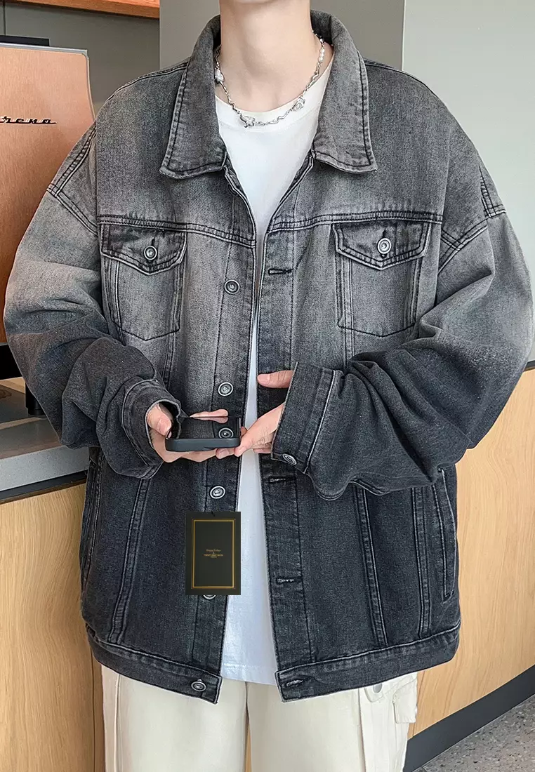Vintage Washed Denim Jacket LK-HTS612
