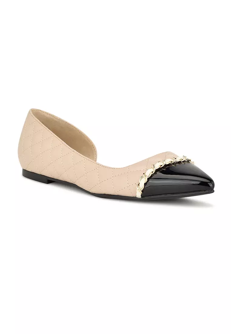 Discount on Nine West  shoes - SKU: Breza3 Pointy Toe Casual Flats Light Natural