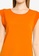 French Connection orange Crepe Light Capped Sleeve Tee 5C884AA3AA48CDGS_2