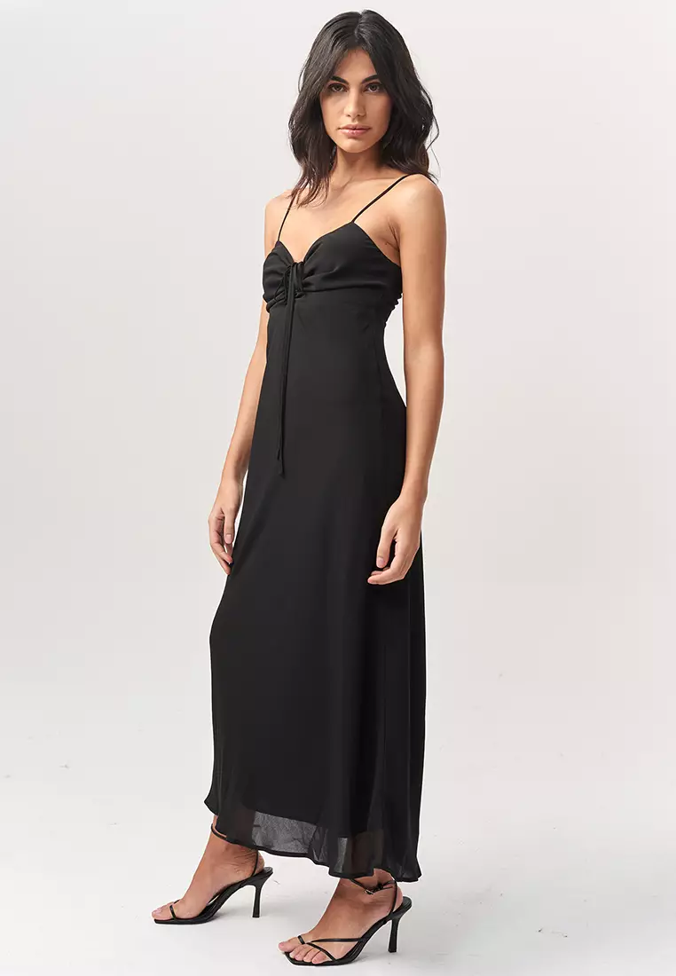 St MRLO Mia Tie Midi Dress 2024 Buy St MRLO Online ZALORA Hong
