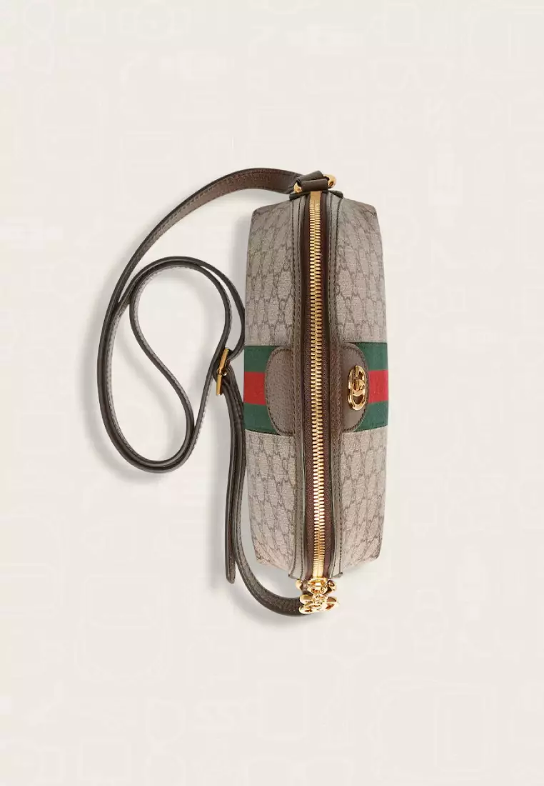 Gucci Ophidia GG Supreme Small Shoulder Bag Beige