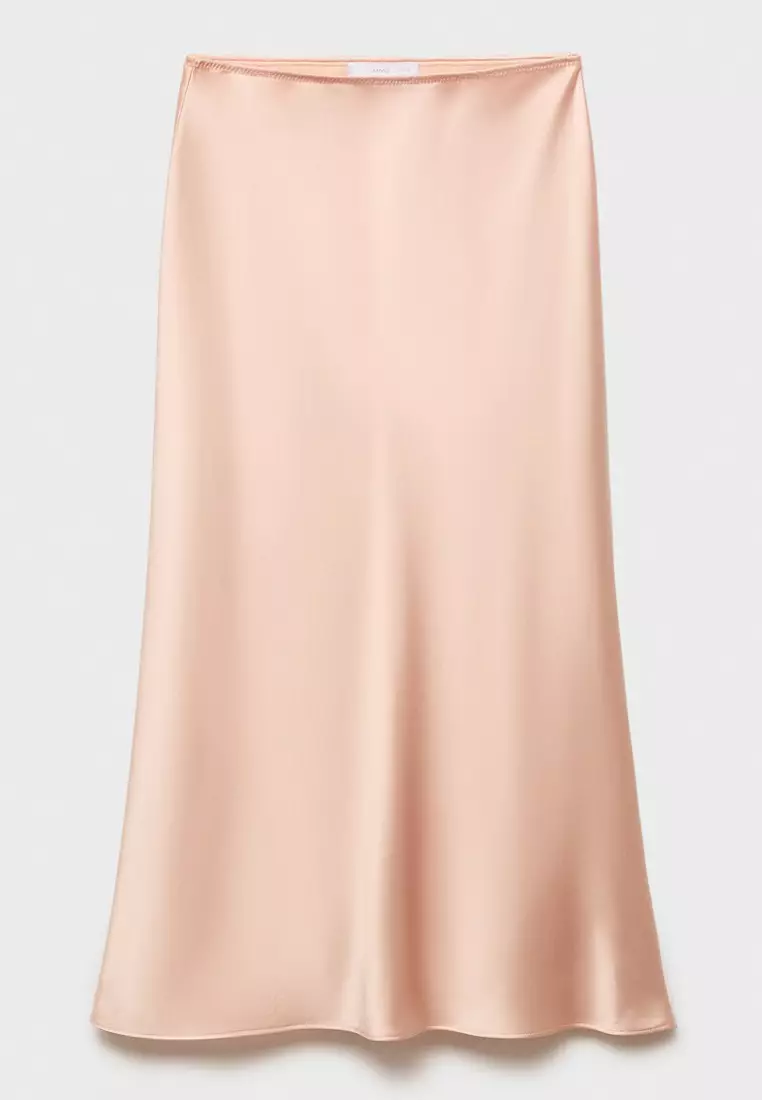 Midi Satin Skirt
