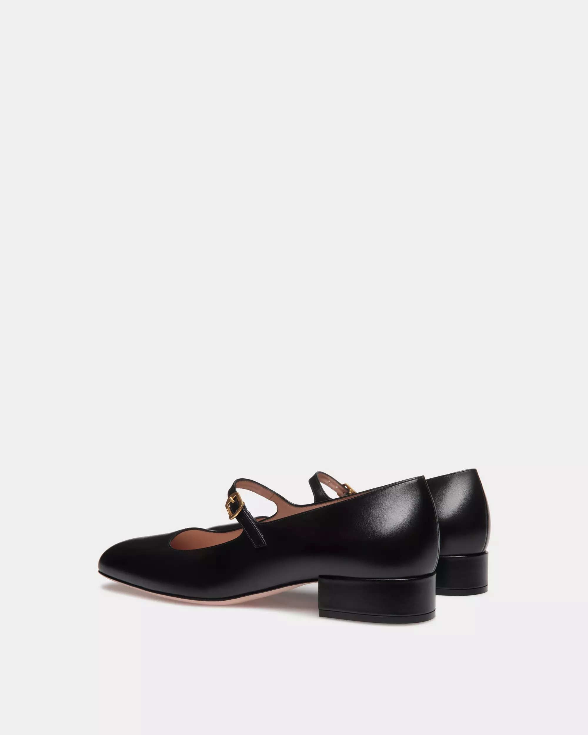 Ballyrina Pump Leather Heels - Black