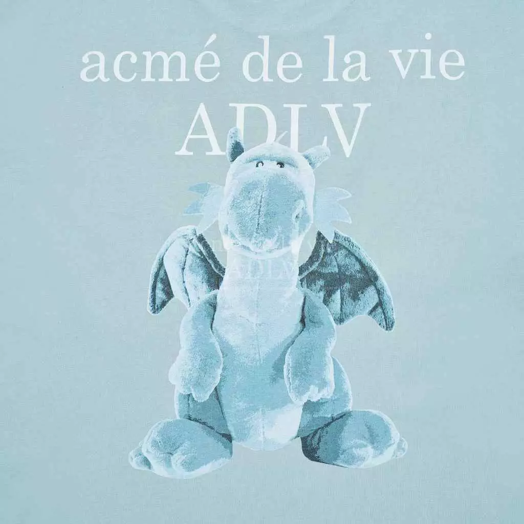 FUZZY DRAGON ARTWORK SHORT SLEEVE T-SHIRT DARK MINT