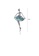 Glamorousky white Fashion Ballerina Blue Shell Brooch with Cubic Zirconia 6998AAC4CE1733GS_2