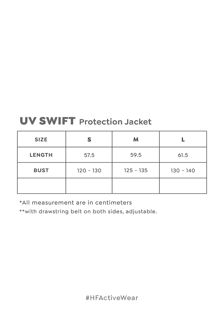 HAPPYFIT Swift UV Protection Jacket UPF 50+ White