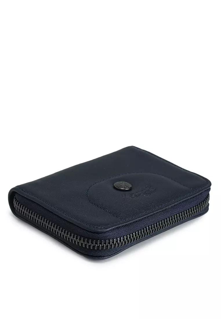 Le Pliage Cuir Zipped Card Holder (tr)