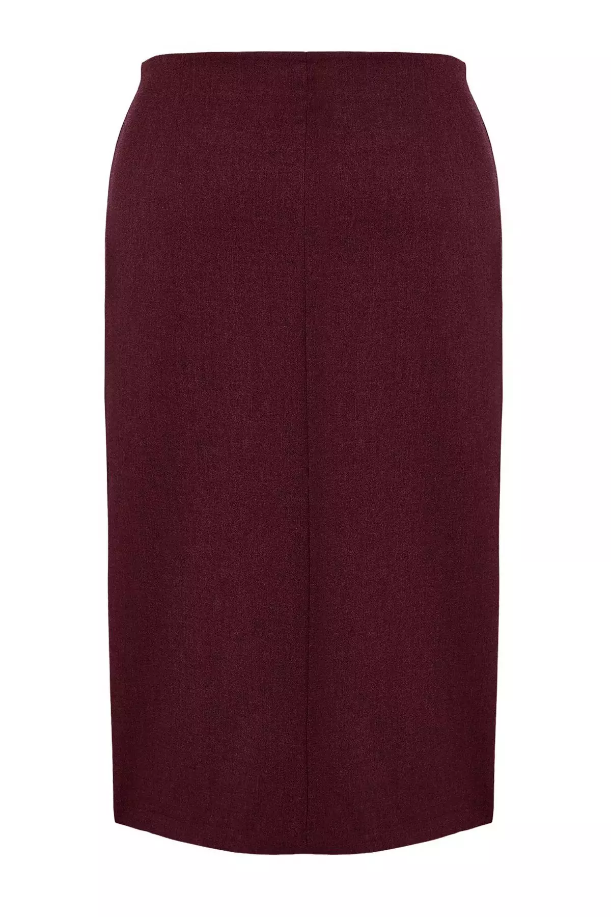 Plus Size Ribbon Midi Skirt