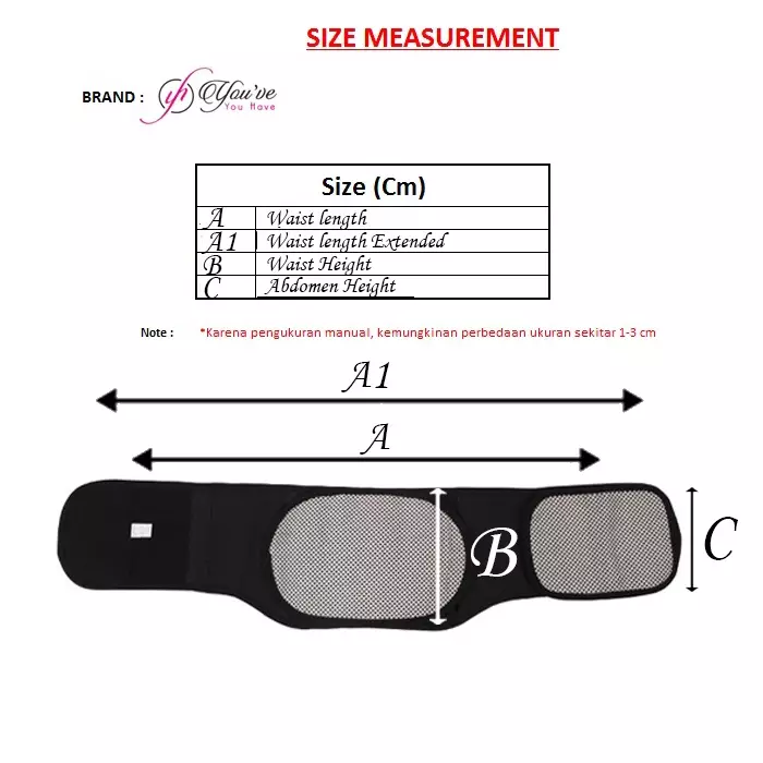 You've (You Have) Korset Lumbal Korset Lumbar Pinggang Tulang Belakang Saraf Pria Wanita 410